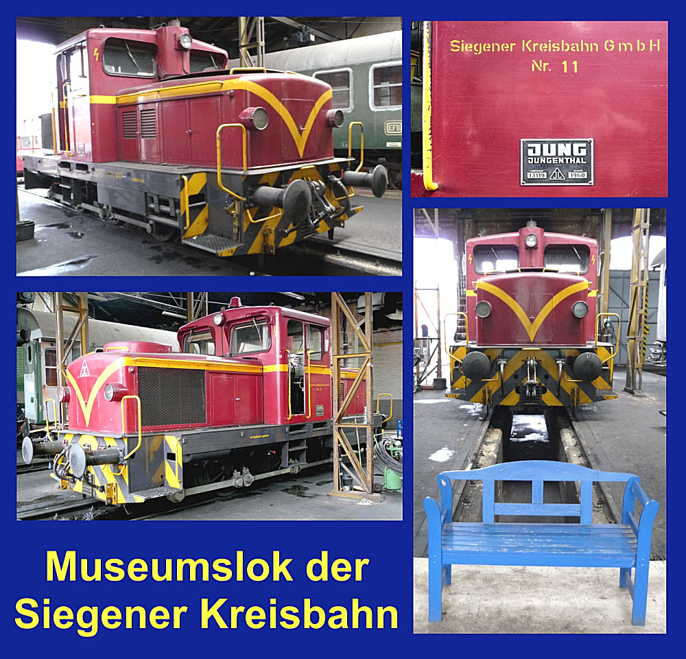 Diesellok im Südwestfälischen Eisenbahnmuseum Siegen