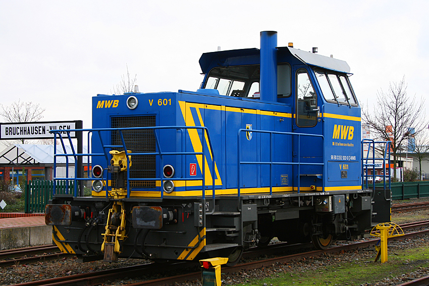Diesellok V601 der Mittelweserbahn