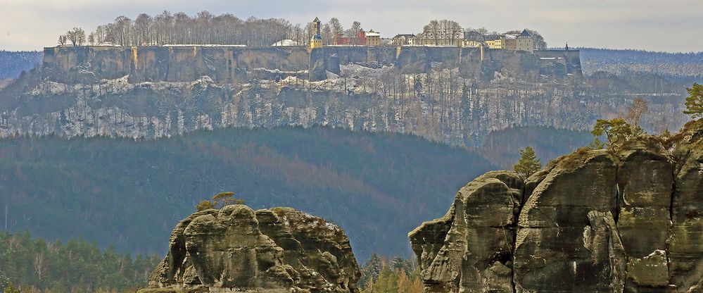 Diesen für mich besonders schönen Blick auf die Festung...