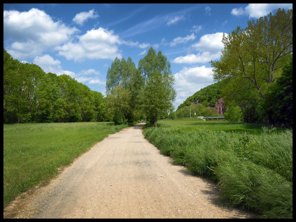 Diesen Weg dort am Fluss .. sind wir oft gegangen