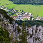 Dieser Blick auf das Kloster Ettal…