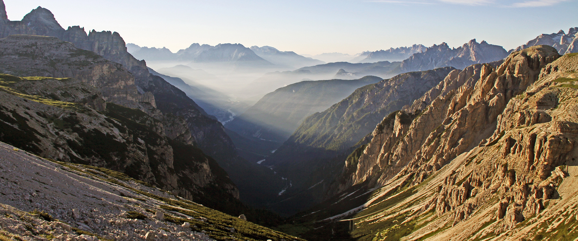 Dieser Blick aus dem Bereich der Auronzohütte im 2300m Bereich...