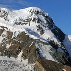 Dieser herrliche Blick auf den rechten Teil des Breithorns und das Kleinmatterhorn...