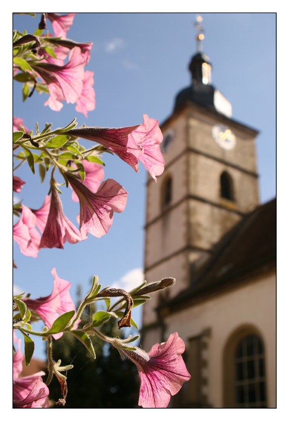 Dieser Kirche blüht etwas