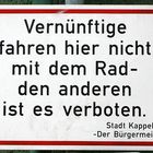 Dieses Schild steht in der Innenstadt von Kappeln ;o)