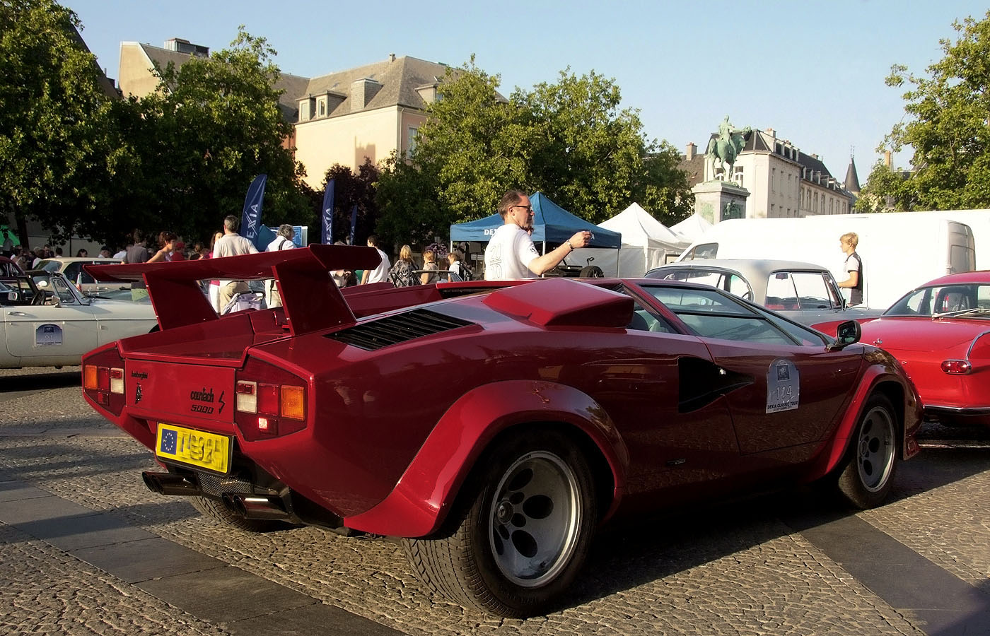 Dieses Wochenende darf der Lamborghini Countach ...