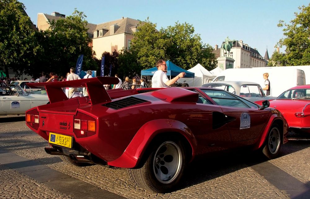 Dieses Wochenende darf der Lamborghini Countach ...