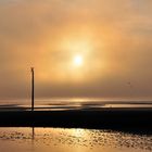 Diesige Wolken am Strand von St.Peter Ording