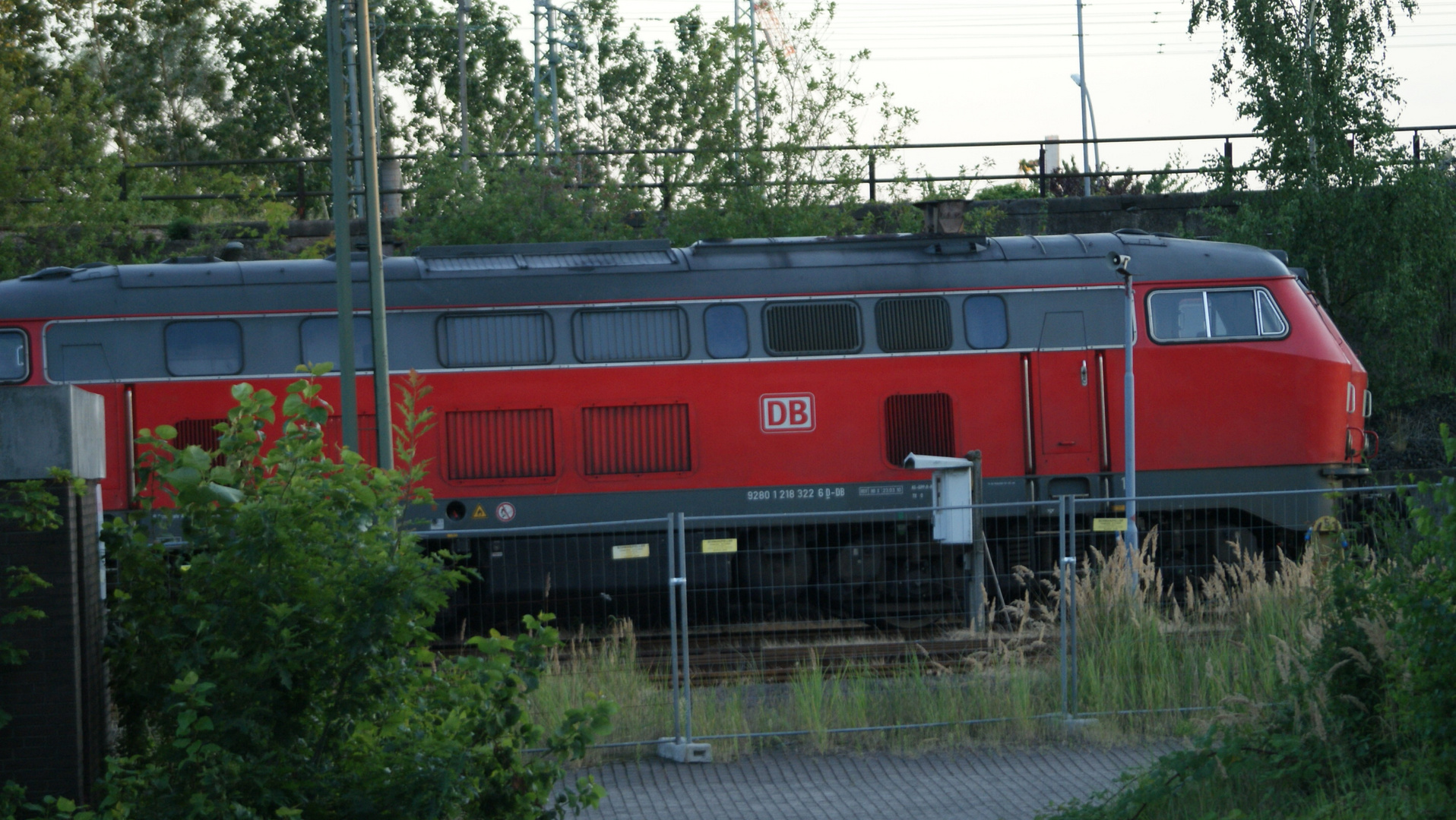 Diesllok BR 210 322 6 auf dem Abstellgleis