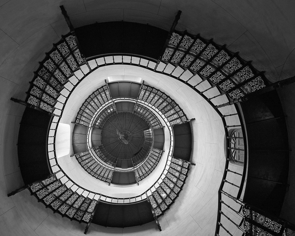 Diesmal die gesamte Treppe im Jagdschloss Granitz auf Rügen