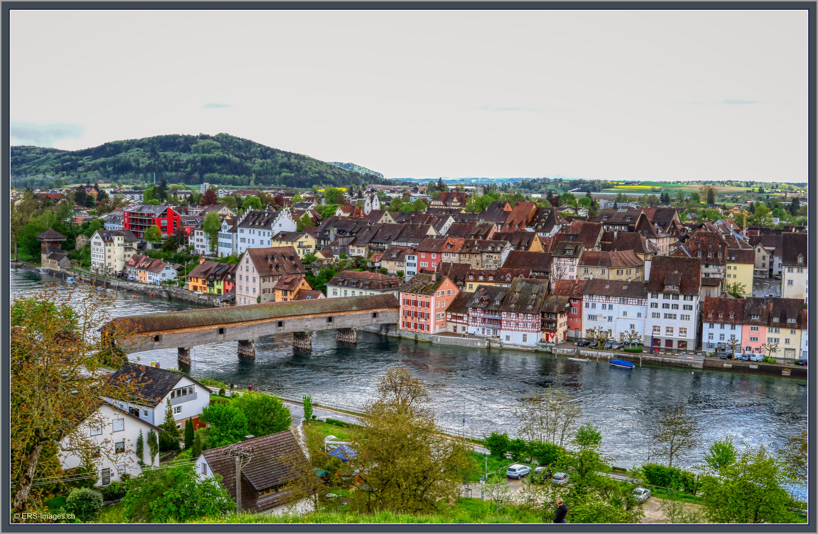 Diessenhofen (TG CH) Sicht aus Gailingen (D) HDR 2019-04-28 037 ©