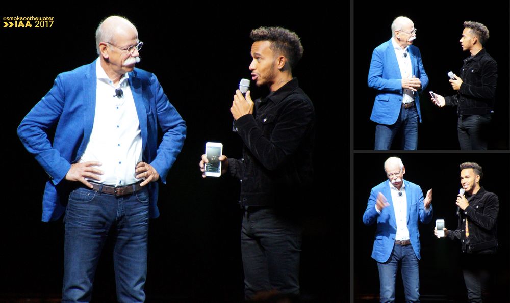 Dieter Zetsche und Lewis Hamilton