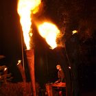 Dietmar mit seiner Feuerorgel