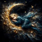 Digital Artwork 23 - Traumfängerin im Mondlicht