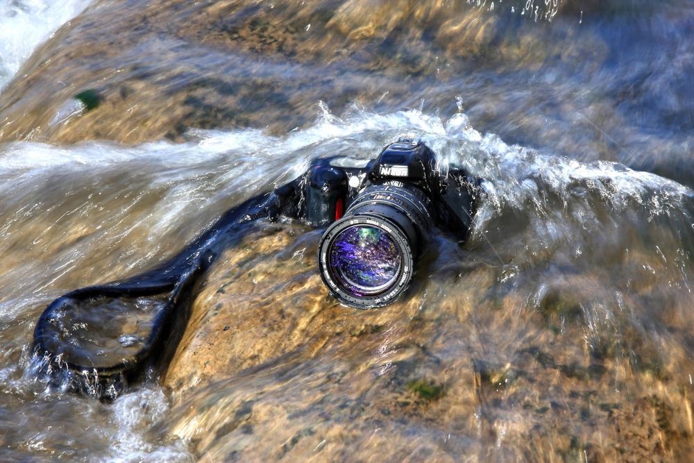 Digitalkamera im Wasser