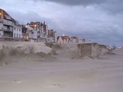 Digue de Malo apres tempête