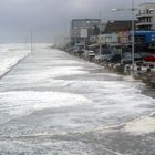 Digue de Malo pendant la tempête en mer