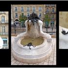 Dijon - Märchenbrunnen auf dem Stadtplatz