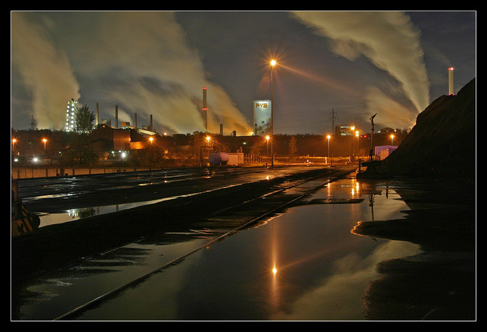 Dillinger Hafen bei Nacht 3