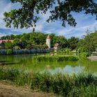 Dinkelsbühl am Rothenburger Weiher - Blick in Richtung Faulturm