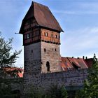 DINKELSBÜHL  Bäuerlinsturm direkt an der Stadtmauer zur Wörnitz von außen 1.5.18