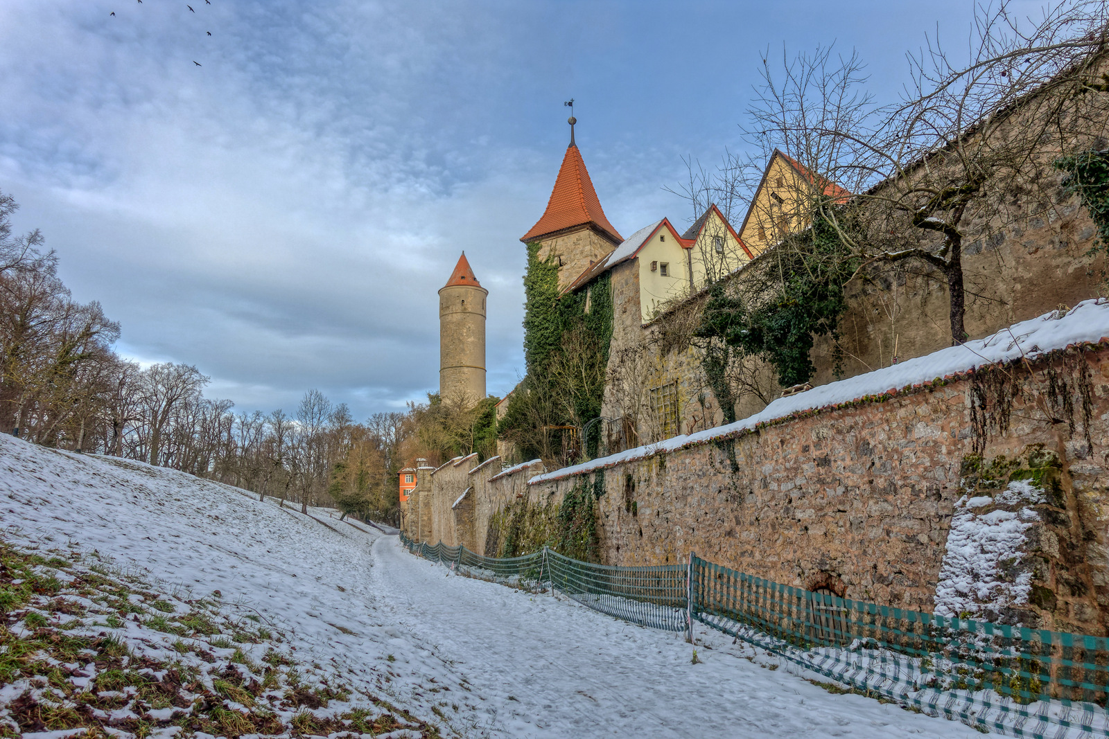 Dinkelsbühl - Dreikönigstürmlein und Grüner Turm