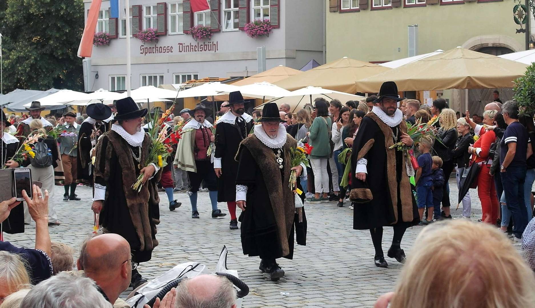 Dinkelsbühl Kinderzeche 2018 Festzug  Bürgermeister und Ratsherren