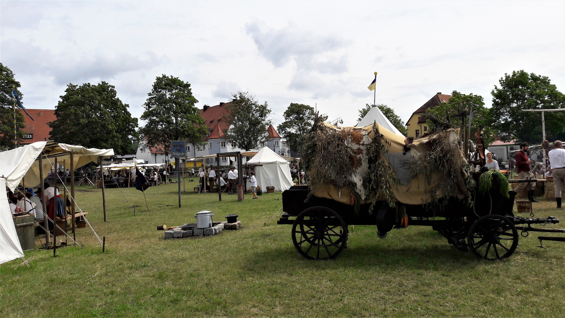 Dinkelsbühl wie Dazumal  Schwedenlager auf der Schwedenwiese