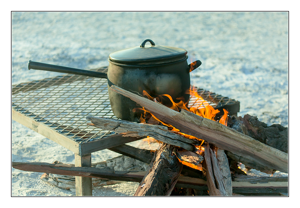 Dinner under preparation