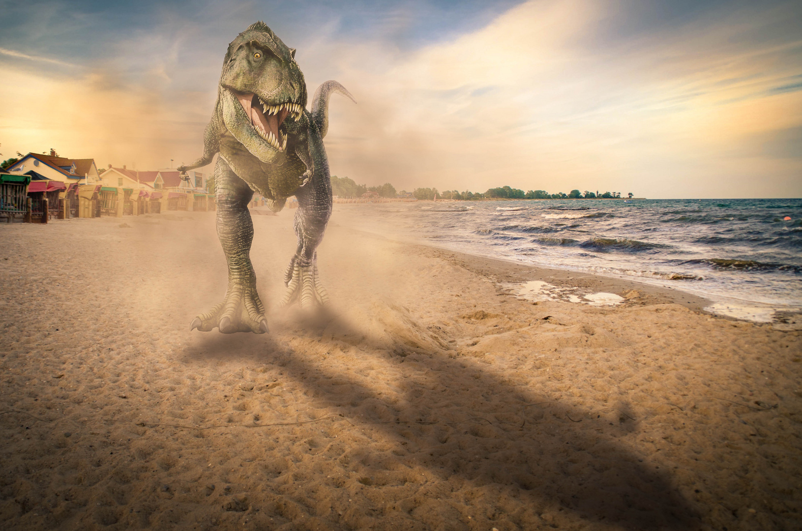 Dino am Strand