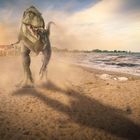 Dino am Strand