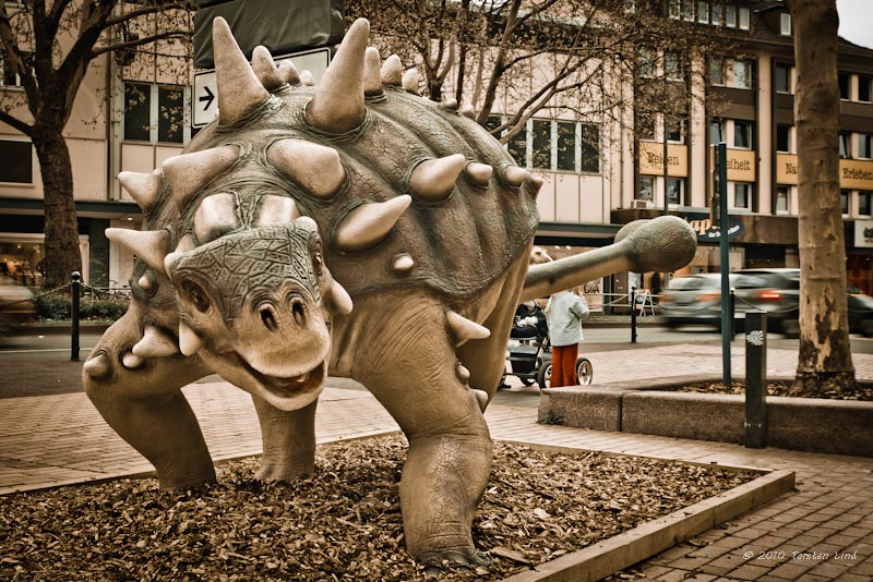 Dinosaurier Euoplocephalus in Gießen