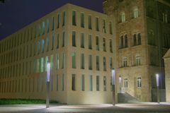 Diözesanbibliothek Münster bei Nacht