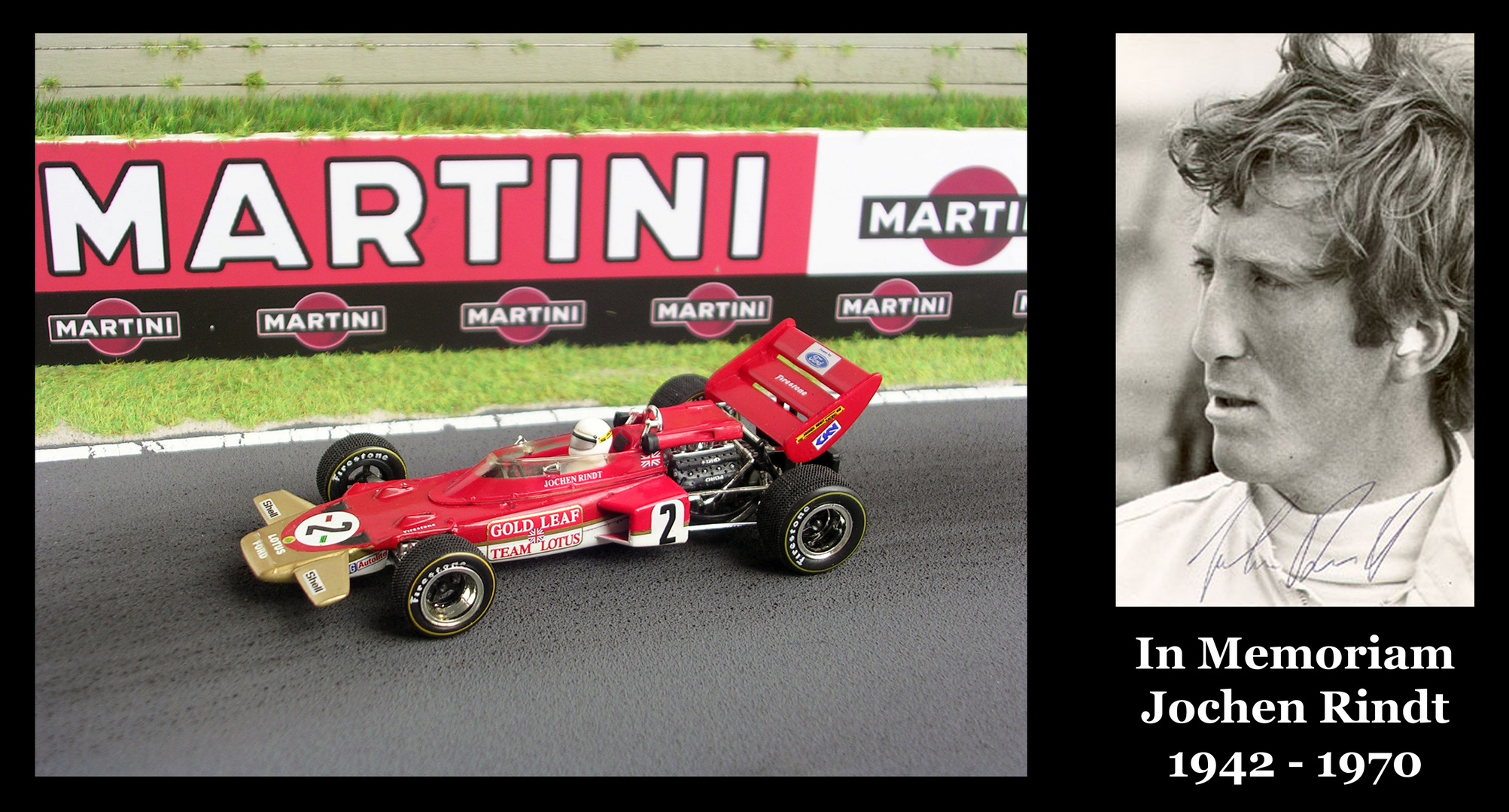 Diorama 1:43 in Memoriam Jochen Rindt