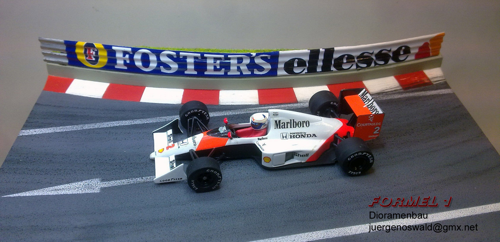 Diorama 1:43 Monaco 89 Prost