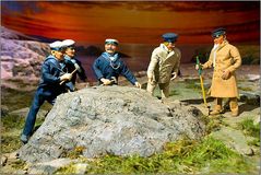 Diorama "Kong-Olaf-Stein" im Nordkapptunnel