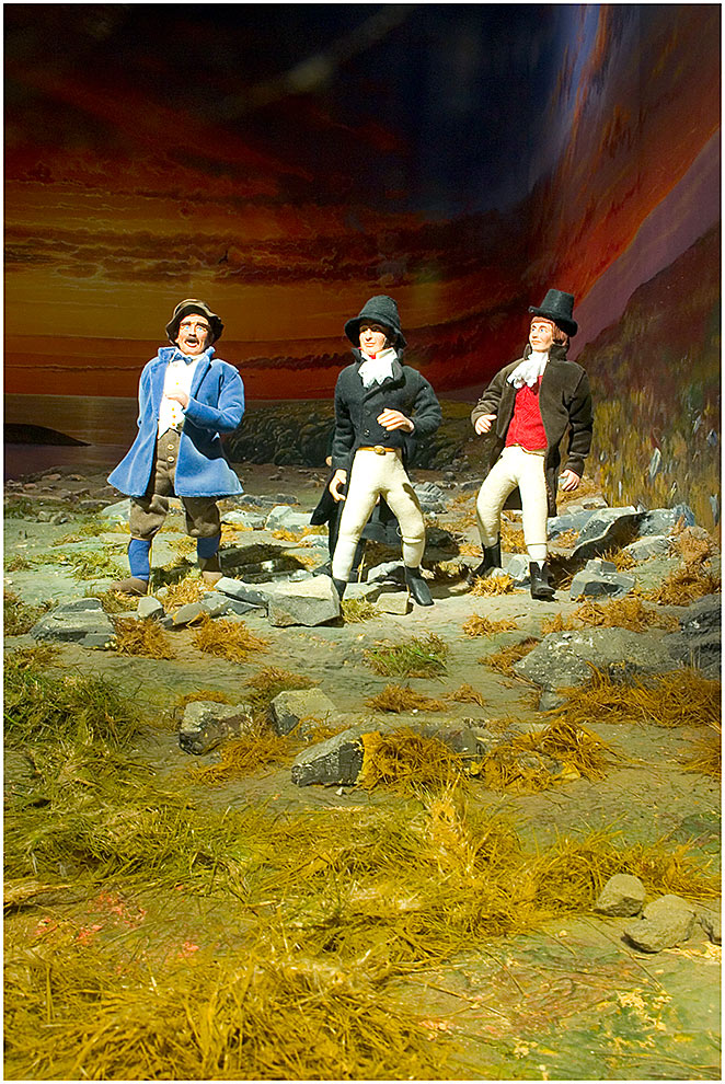 Diorama "Reisende" im Nordkapptunnel