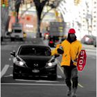 Directing Traffic Under Riverside Drive Viaduct