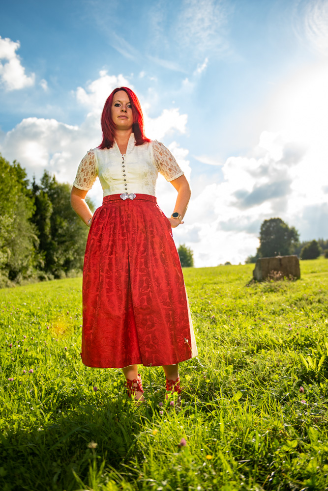 Dirndl in Rot