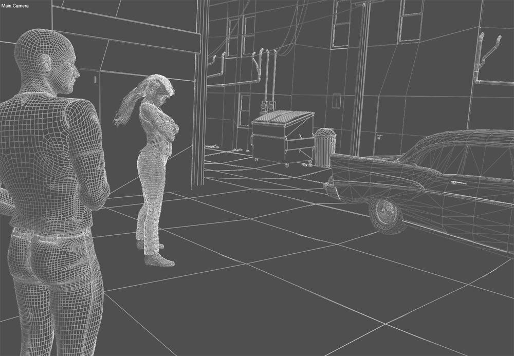 Dirty Little Street Wireframe