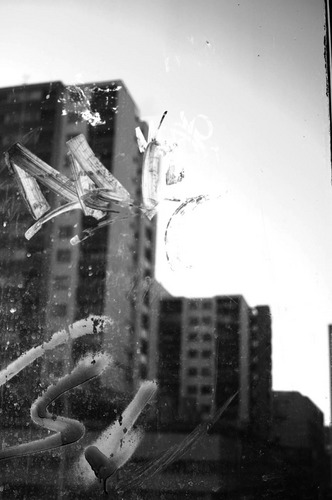 dirty window by Arthur Braunstein