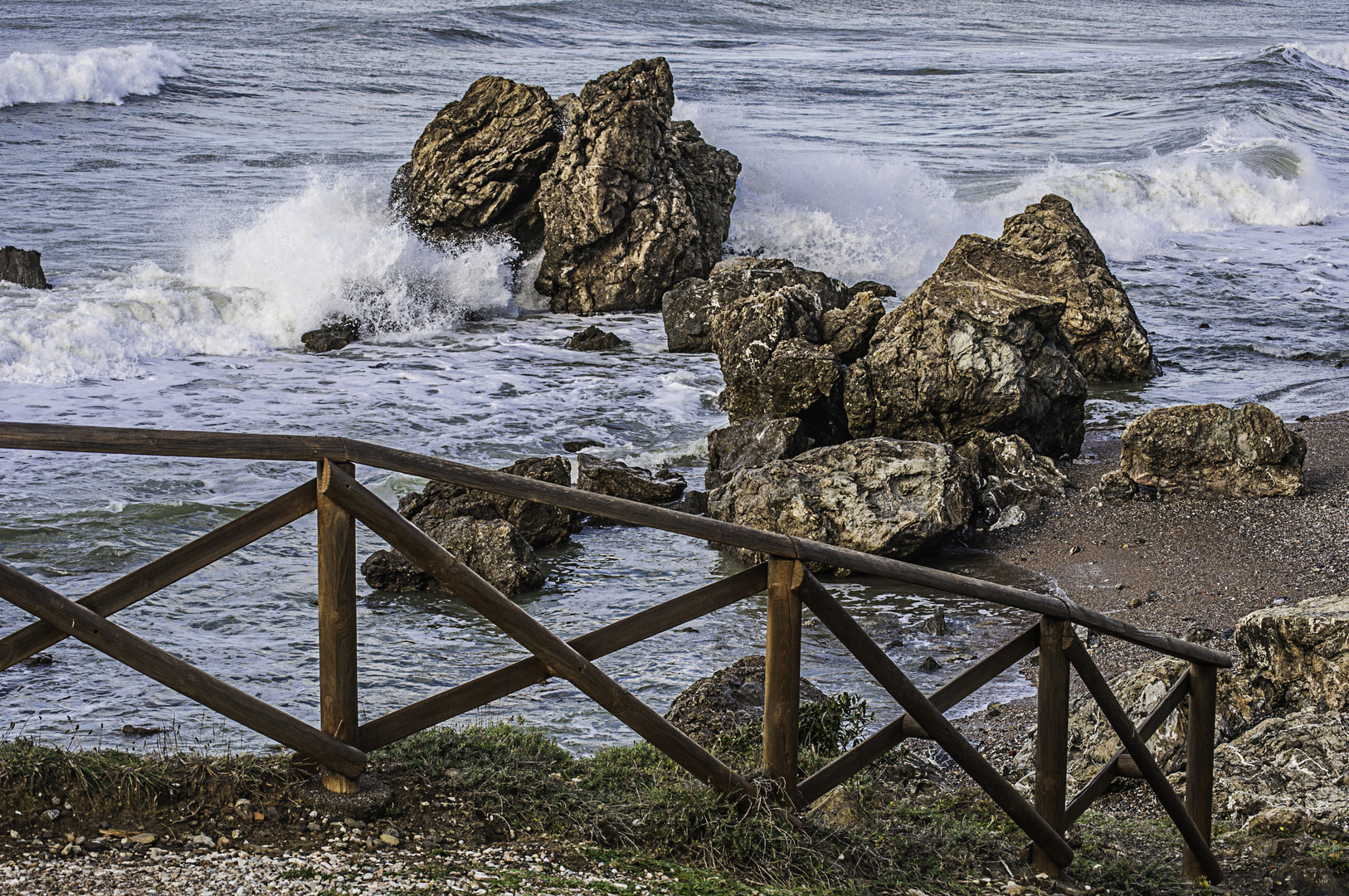 discesa al mare