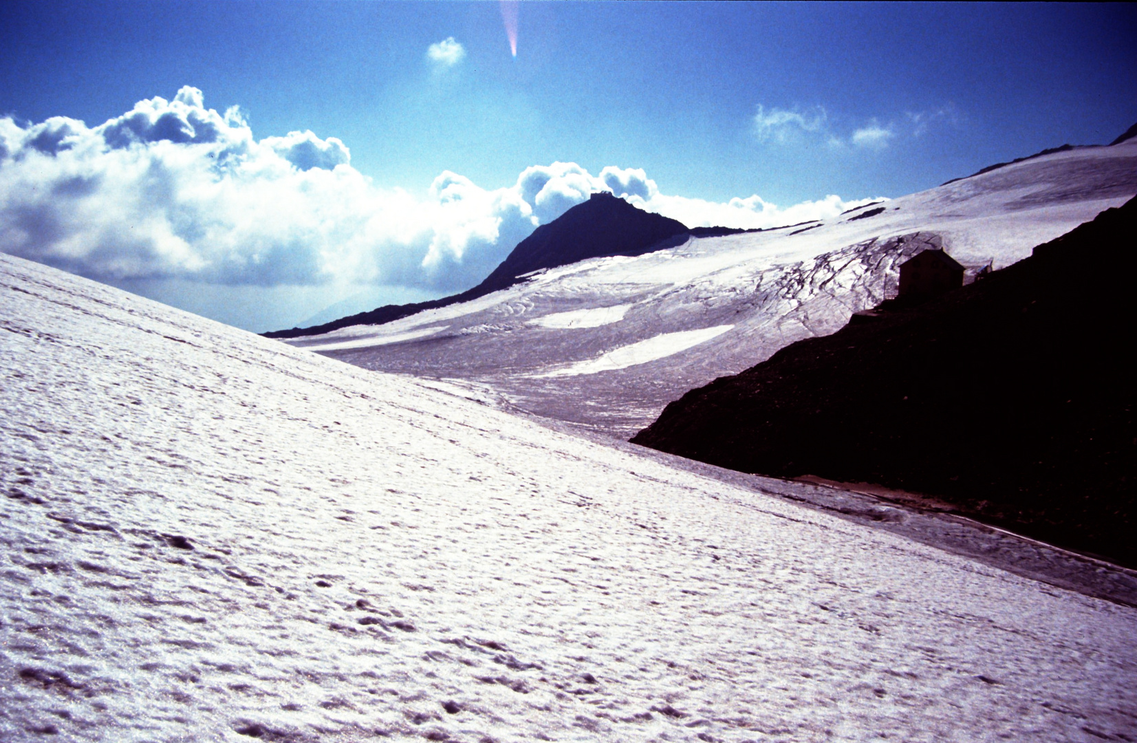 discesa dal rifugio