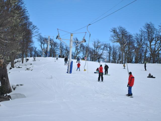 disfrutando de la nieve