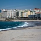 Disfrutando de la playa en Marzo-La Coruña