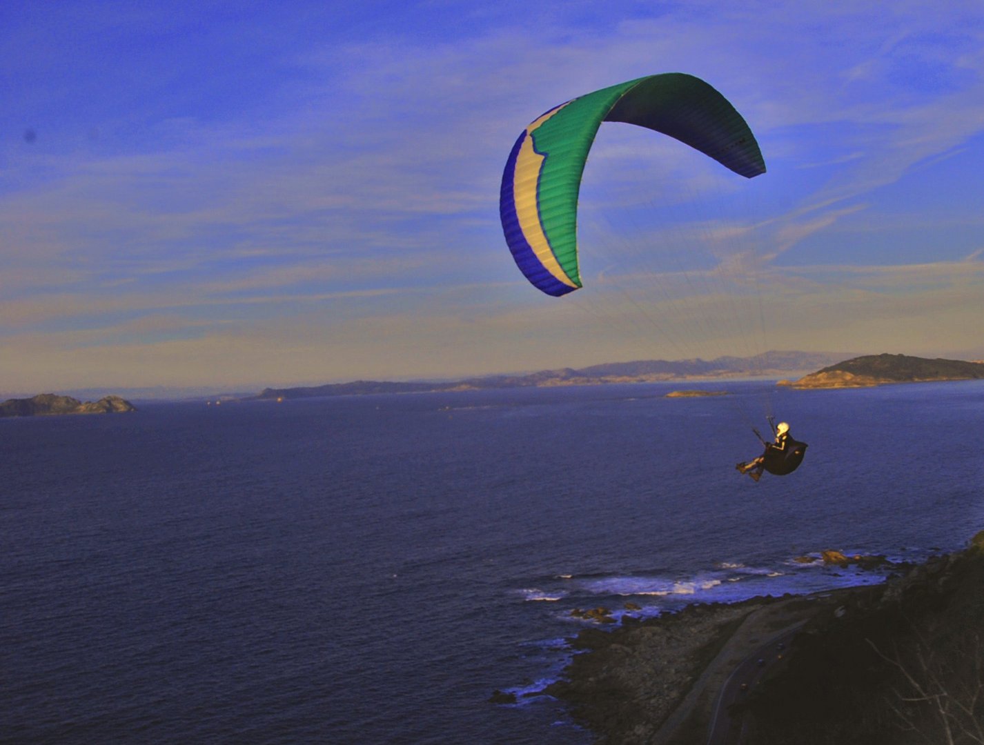 disfrutando en el cielo ( vigo )