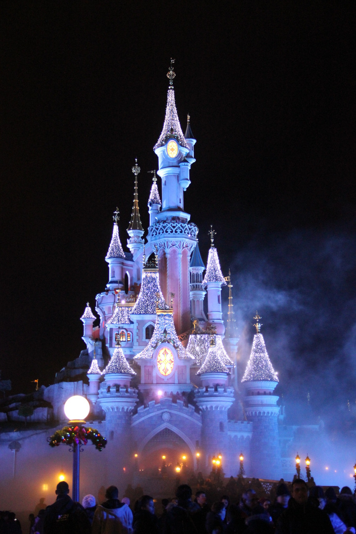 Disney Schloss in Nebel