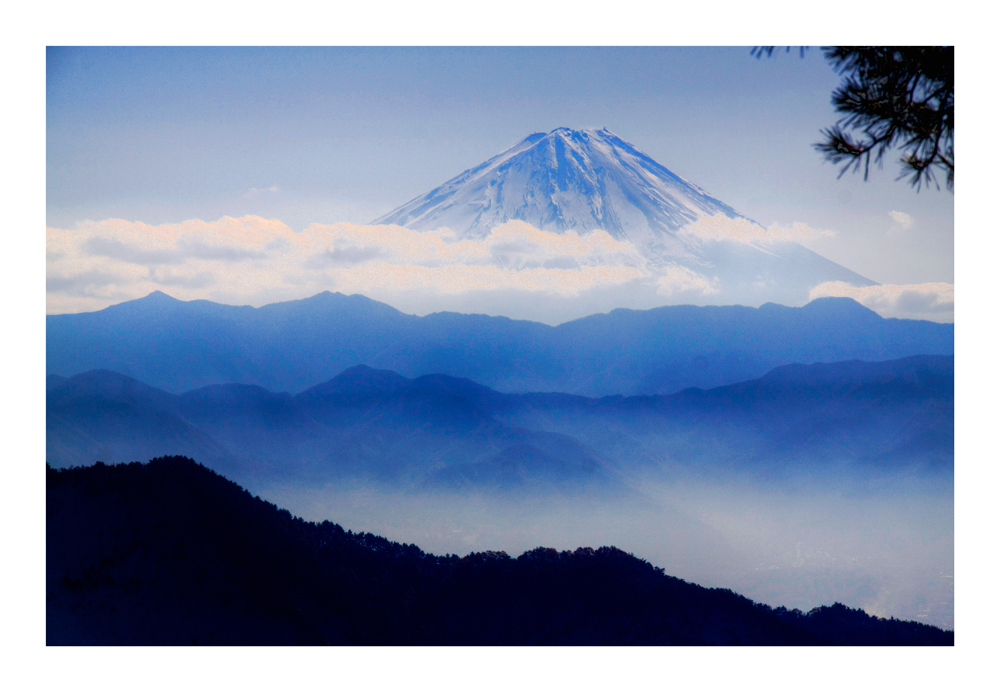 Distant View of Mt. FUJI