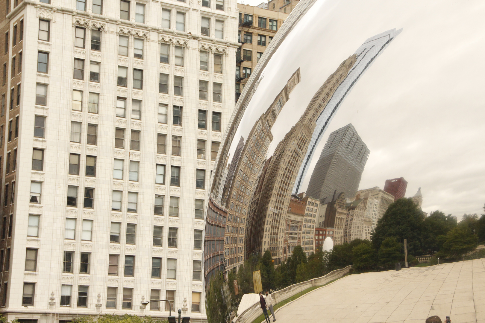 Distorted skyscrapers