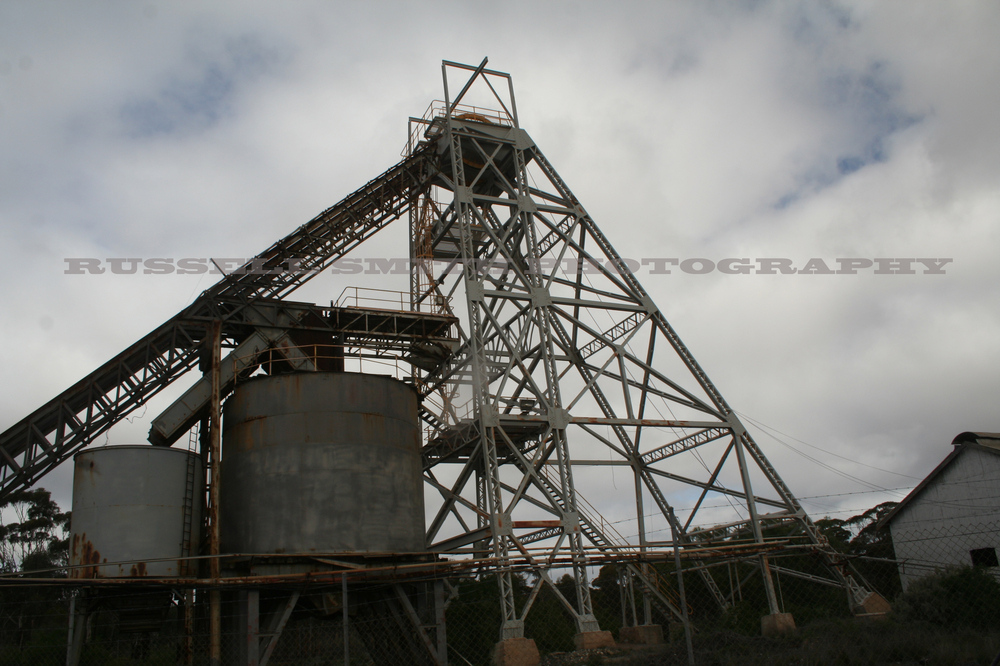 disused mine headframe